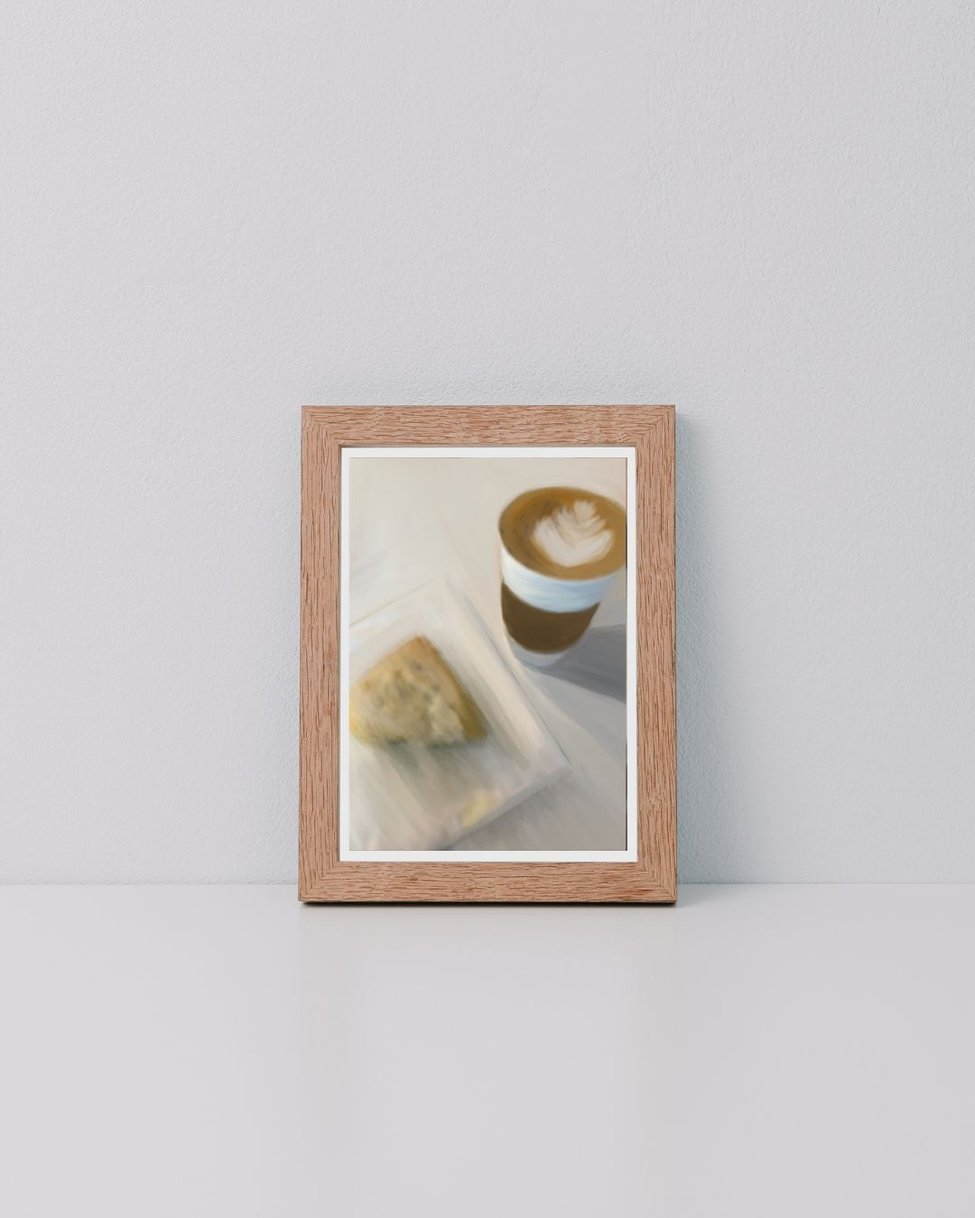 Coffee Art Print- "Lavender Latte with Scone in Utah (2022)"