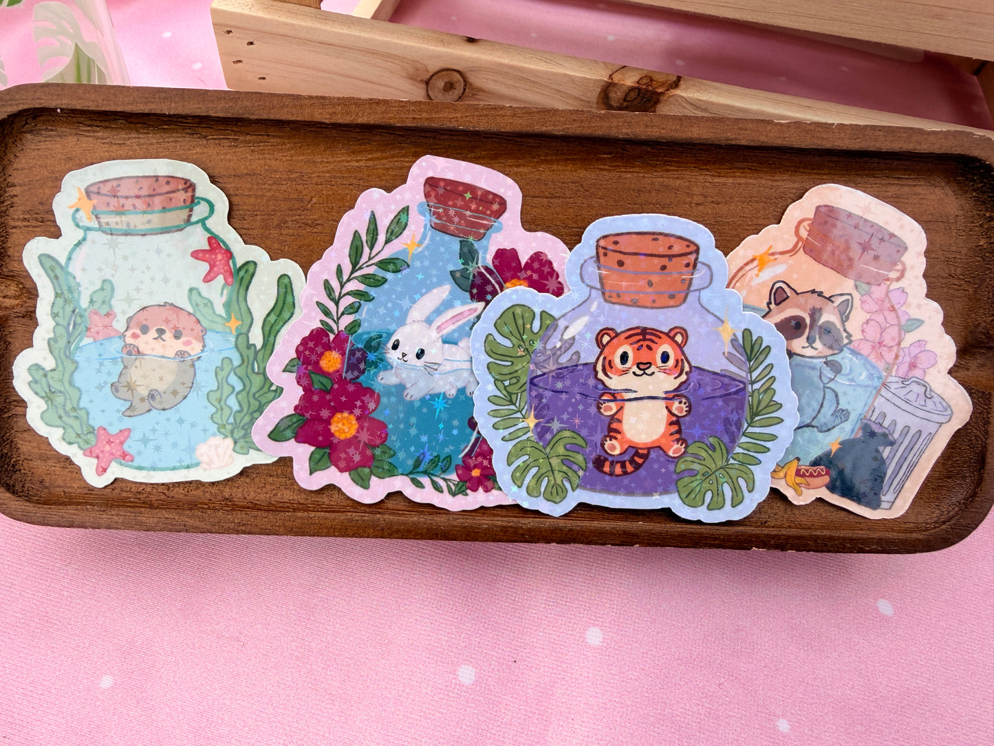 Jar of Cuteness Animal Stickers