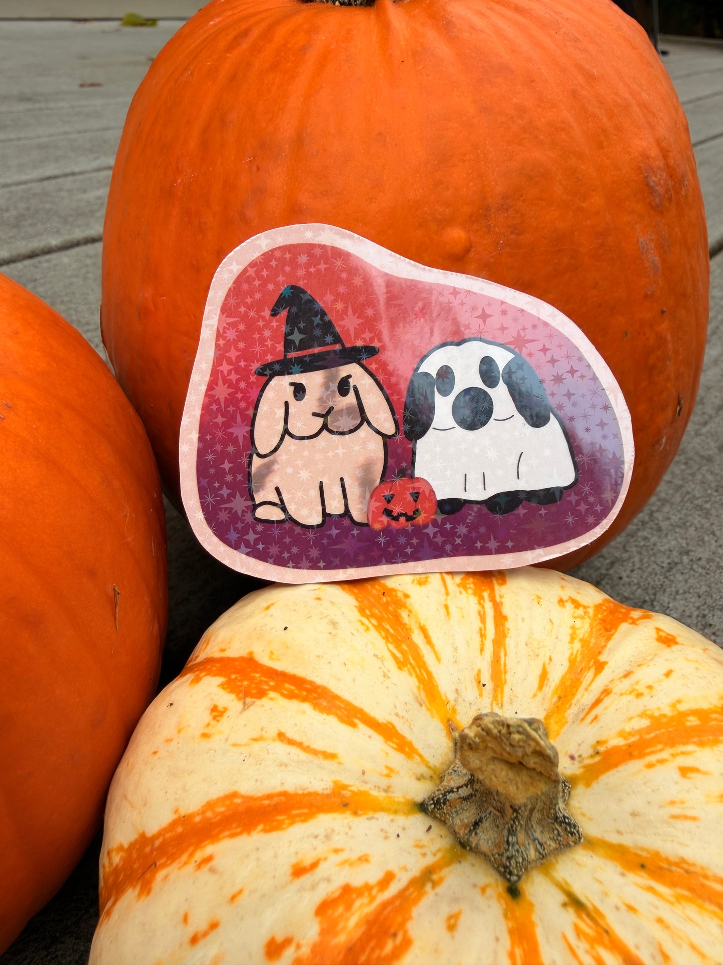 Halloween Luna and Finley Sticker