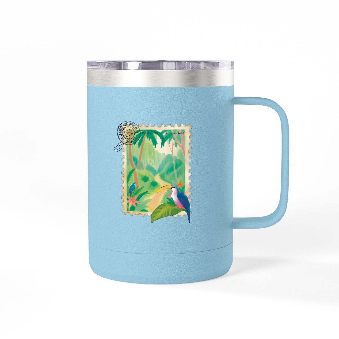 Jungle Coffee Mug Tumbler - Protect the Jungle 15oz