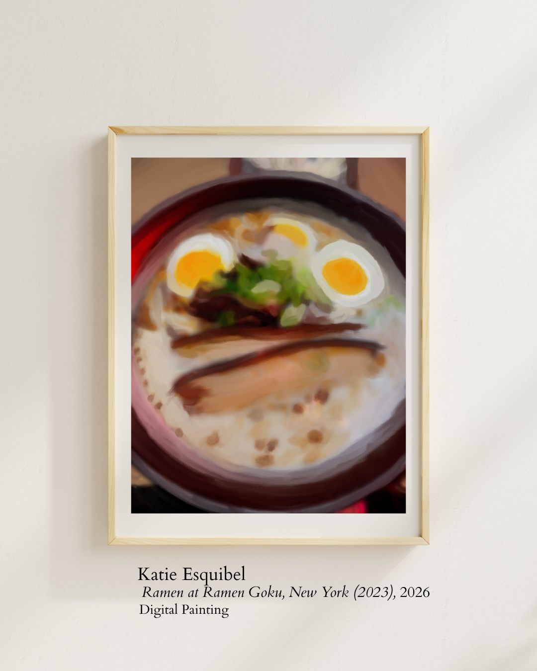 Ramen Art Print- "Ramen at Ramen Goku, New York (2023)"