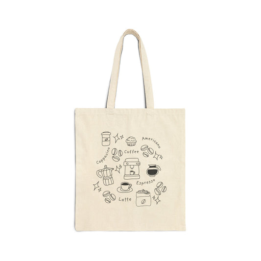 Coffee Doodle Tote Bag