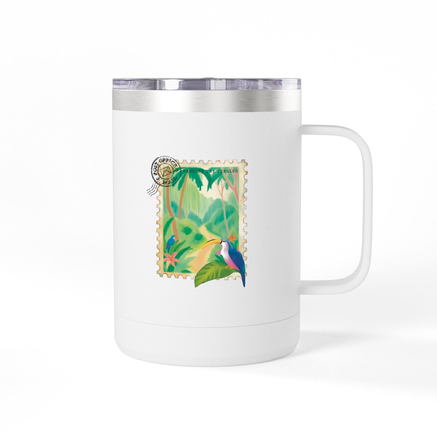 Jungle Coffee Mug Tumbler - Protect the Jungle 15oz