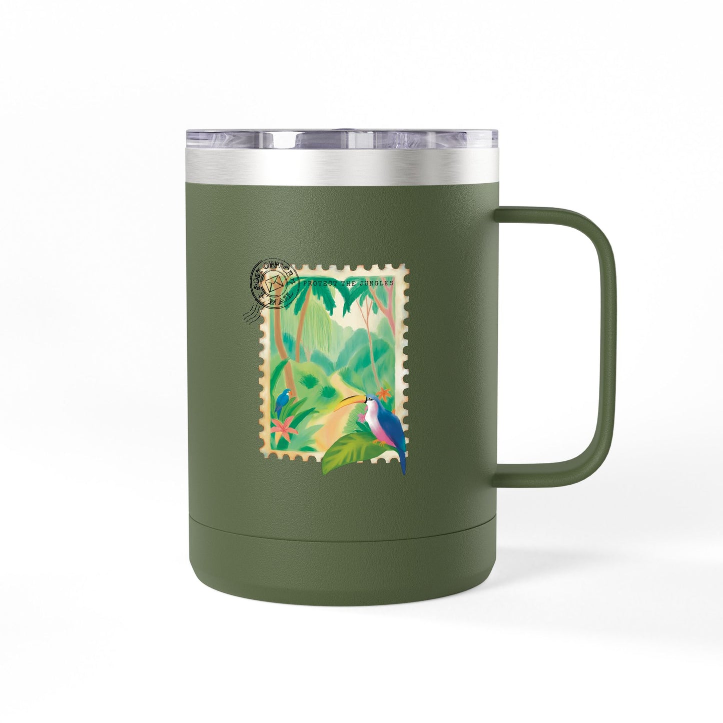 Jungle Coffee Mug Tumbler - Protect the Jungle 15oz
