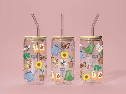 Garden Sipper Glass, 16oz