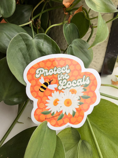 Protect the Locals Bee Sticker