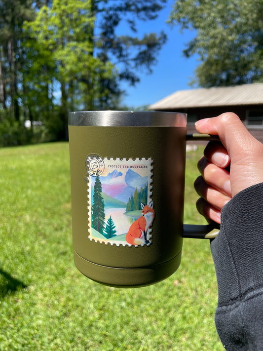 Forest Conservation Coffee Mug Tumbler, 15oz - Protect the Oceans