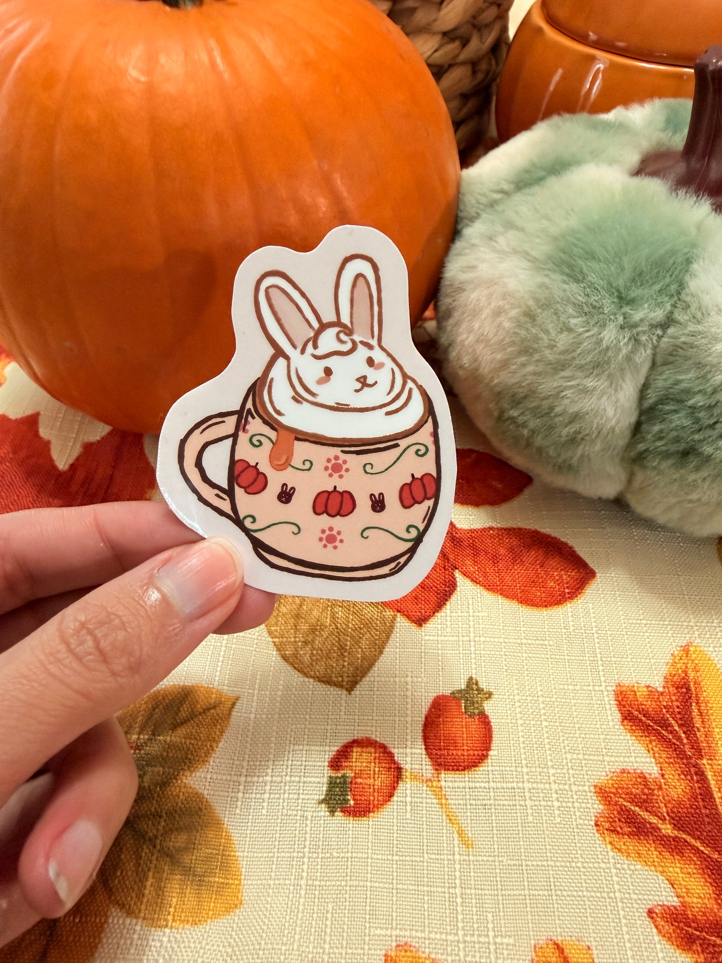 Fall Bunny Sticker
